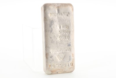 Lot 30 - METALOR OF SWITZERLAND 1KG FINE SILVER BAR