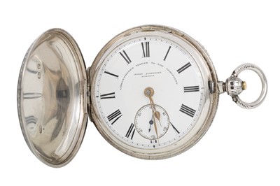 Lot 817 - JOHN FORREST SILVER POCKET WATCH
