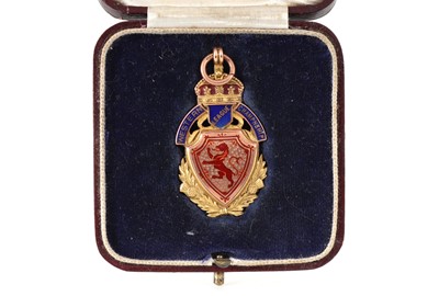 Lot 1697 - MATT PATERSON OF ARTHURLIE F.C., WESTERN LEAGUE CHAMPIONSHIP GOLD MEDAL