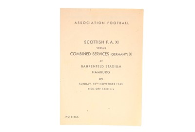 Lot 1700 - ASSOCIATION FOOTBALL MATCH PROGRAMME