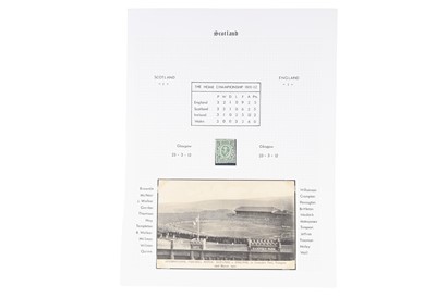 Lot 1701 - SCOTLAND V ENGLAND POSTCARD