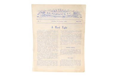 Lot 1702 - KILMARNOCK F.C. V PARTICK THISTLE