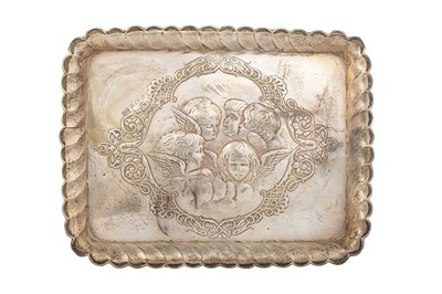 Lot 96 - ART NOUVEAU SILVER TRAY