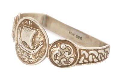 Lot 87 - IN THE MANNER OF IONA, SILVER NAPKIN RING