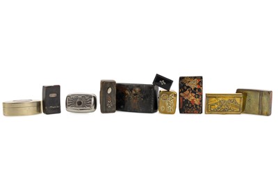 Lot 1384 - COLLECTION OF GEORGIAN AND LATER SNUFF AND PILL BOXES