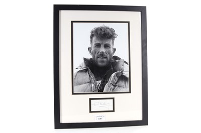 Lot 1387 - EDMUND HILLARY AUTOGRAPH