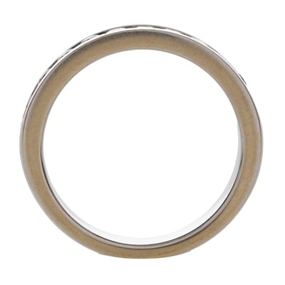 Lot 544 - SAPPHIRE AND DIAMOND BAND