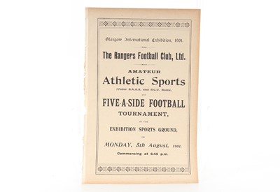 Lot 1719 - RANGERS FOOTBALL CLUB AMATEUR ATHLETIC SPORTS PROGRAMME