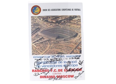 Lot 1722 - UEFA CUP WINNERS CUP FINAL POSTER
