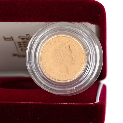 Lot 44 - ELIZABETH II GOLD PROOF HALF SOVEREIGN