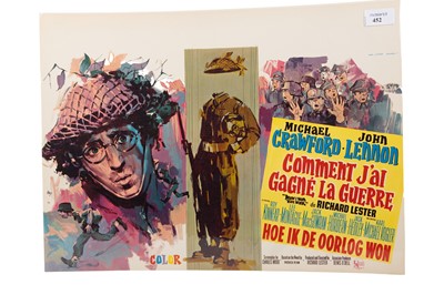Lot 211 - JOHN LENNON-HOW I WON THE WAR BELGIAN FILM POSTER