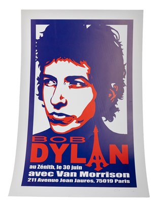 Lot 453 - BOB DYLAN CONCERT POSTER FOR PARIS