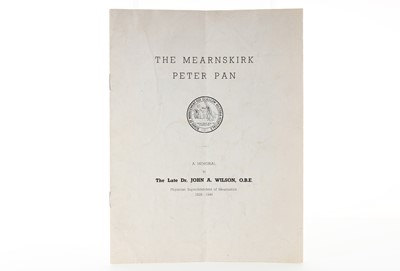 Lot 446 - PETER PAN-SOUVENIR BROCHURE, FOR MEARNSKIRK HOSPITAL STATUE