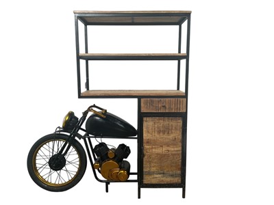 Lot 1394 - CONTEMPORARY HOME BAR MODELLED AS A MOTORCYCLE