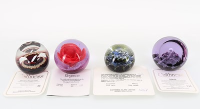Lot 1395 - FOUR CAITHNESS GLASS PAPERWEIGHTS