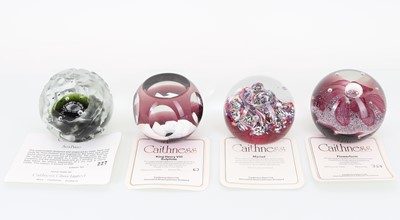 Lot 1398 - FOUR CAITHNESS GLASS PAPERWEIGHTS