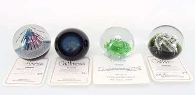 Lot 1401 - FOUR CAITHNESS GLASS PAPERWEIGHTS