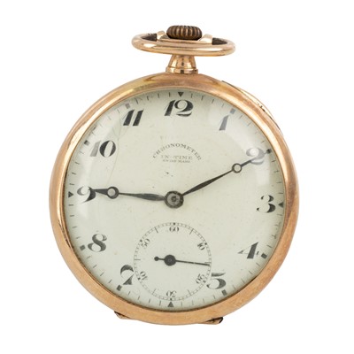 Lot 840 - MOVADO TOP WIND OPEN FACE DRESS WATCH