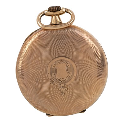 Lot 840 - MOVADO TOP WIND OPEN FACE DRESS WATCH