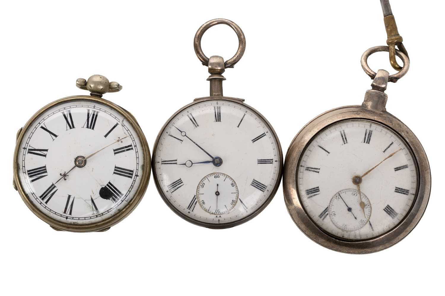 Lot 847 - COLIN SALMON VERGE POCKET WATCH
