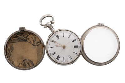 Lot 849 - ROBERTS OF PERTH, PAIR CASED VERGE POCKET WATCH
