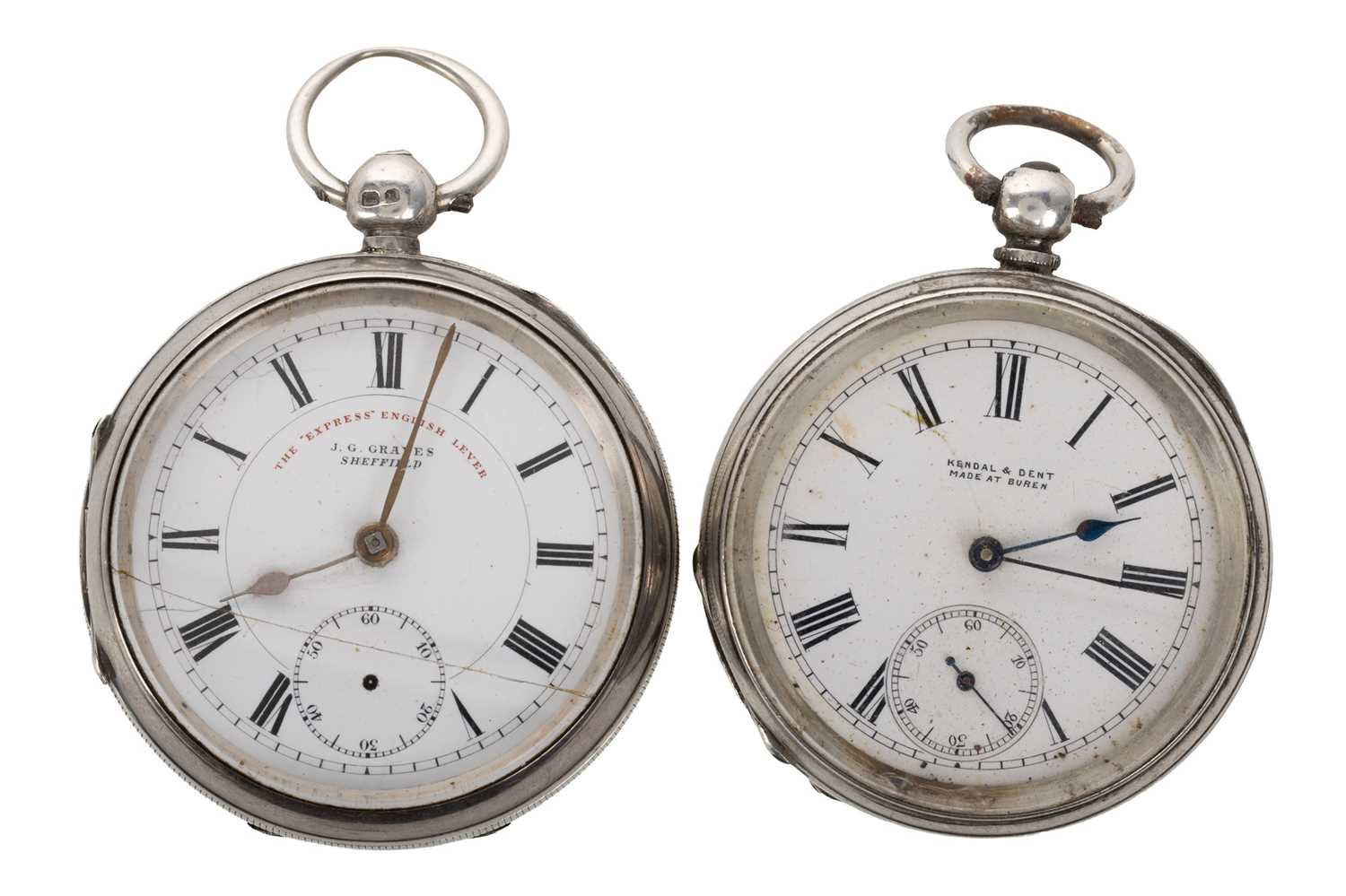 Lot 855 - G. GRAVES, OPEN FACE KEY WIND POCKET WATCH