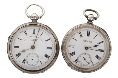 Lot 855 - G. GRAVES, OPEN FACE KEY WIND POCKET WATCH