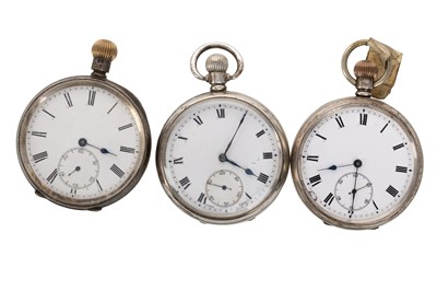 Lot 864 - OPEN FACE TOP WIND POCKET WATCH