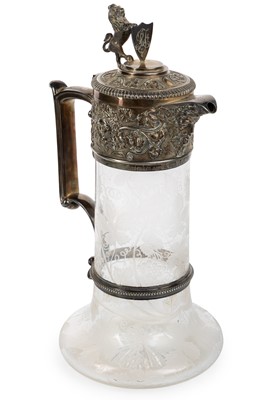 Lot 1403 - VICTORIAN CLARET JUG