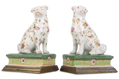 Lot 1404 - PAIR OF WONG LEE PORCELAIN BOOK ENDS