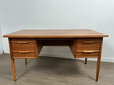 Lot 1416 - MID CENTURY TEAK WRITING DESK