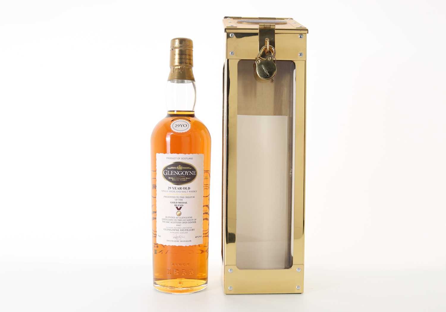Lot GLENGOYNE 29 YEAR OLD FOR THE BBC SCOTTISH OPEN DINNER 2007