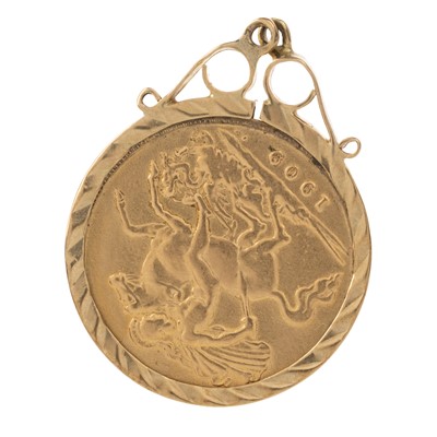 Lot 77 - EDWARD VII GOLD HALF SOVEREIGN
