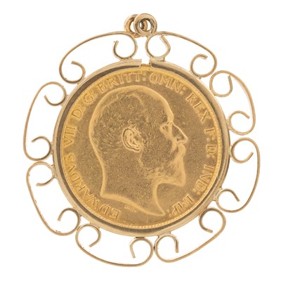 Lot 78 - EDWARD VII GOLD HALF SOVEREIGN