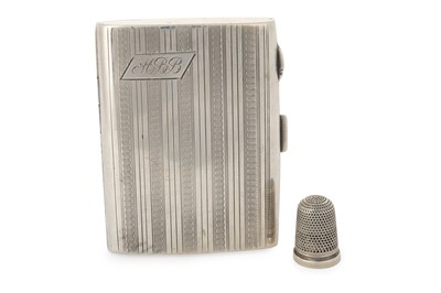 Lot 98 - GEORGE V SILVER CIGARETTE CASE