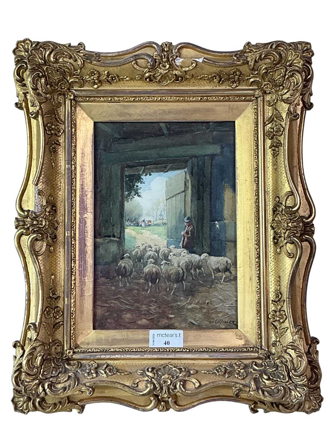 Lot 40 - J R MILLER (SCOTTISH 1880 - 1912)