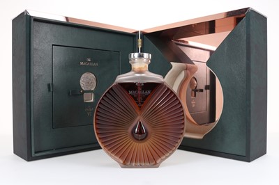 Lot **MACALLAN SIX PILLARS COLLECTION 65 YEAR OLD IN LALIQUE DECANTER