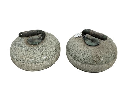 Lot 65 - PAIR OF VICTORIAN CURLING STONES