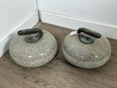 Lot 65 - PAIR OF VICTORIAN CURLING STONES