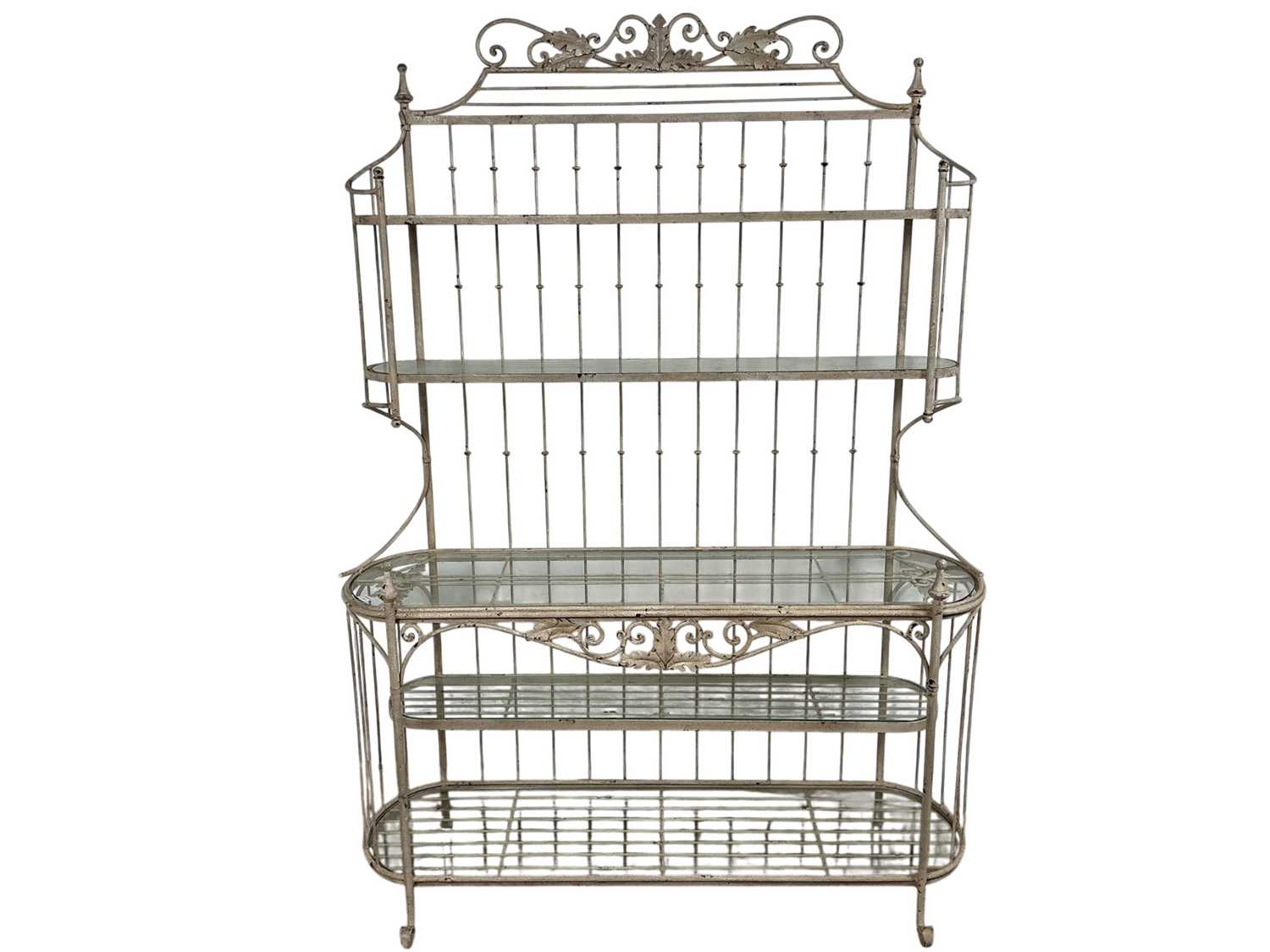 Lot 55 - VINTAGE WROUGHT METAL PLANT STAND