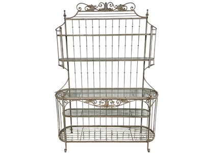 Lot 55 - VINTAGE WROUGHT METAL PLANT STAND
