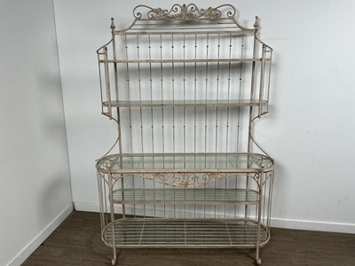 Lot 55 - VINTAGE WROUGHT METAL PLANT STAND