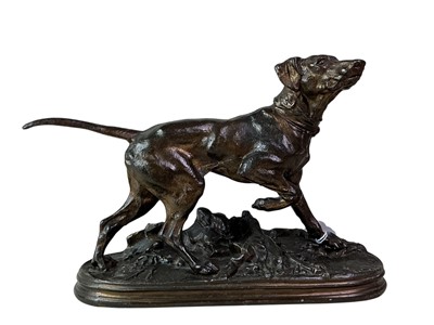 Lot 26 - BRONZED METAL ANIMAL FIGURE