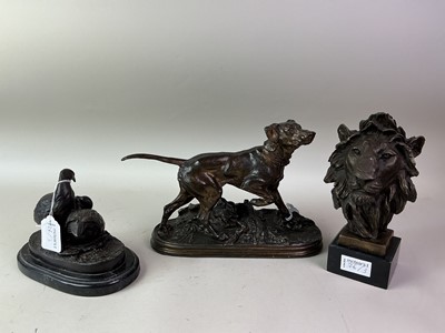 Lot 26 - BRONZED METAL ANIMAL FIGURE