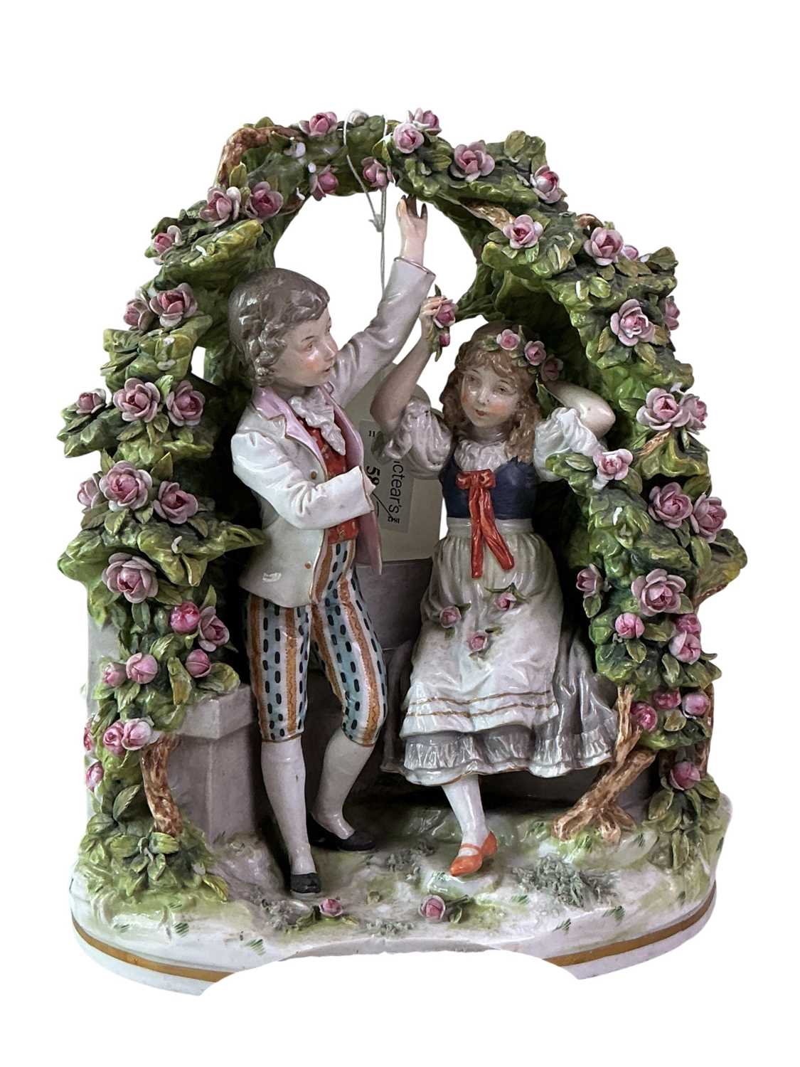 Lot 58 - CAPODIMONTE FIGURAL GROUP