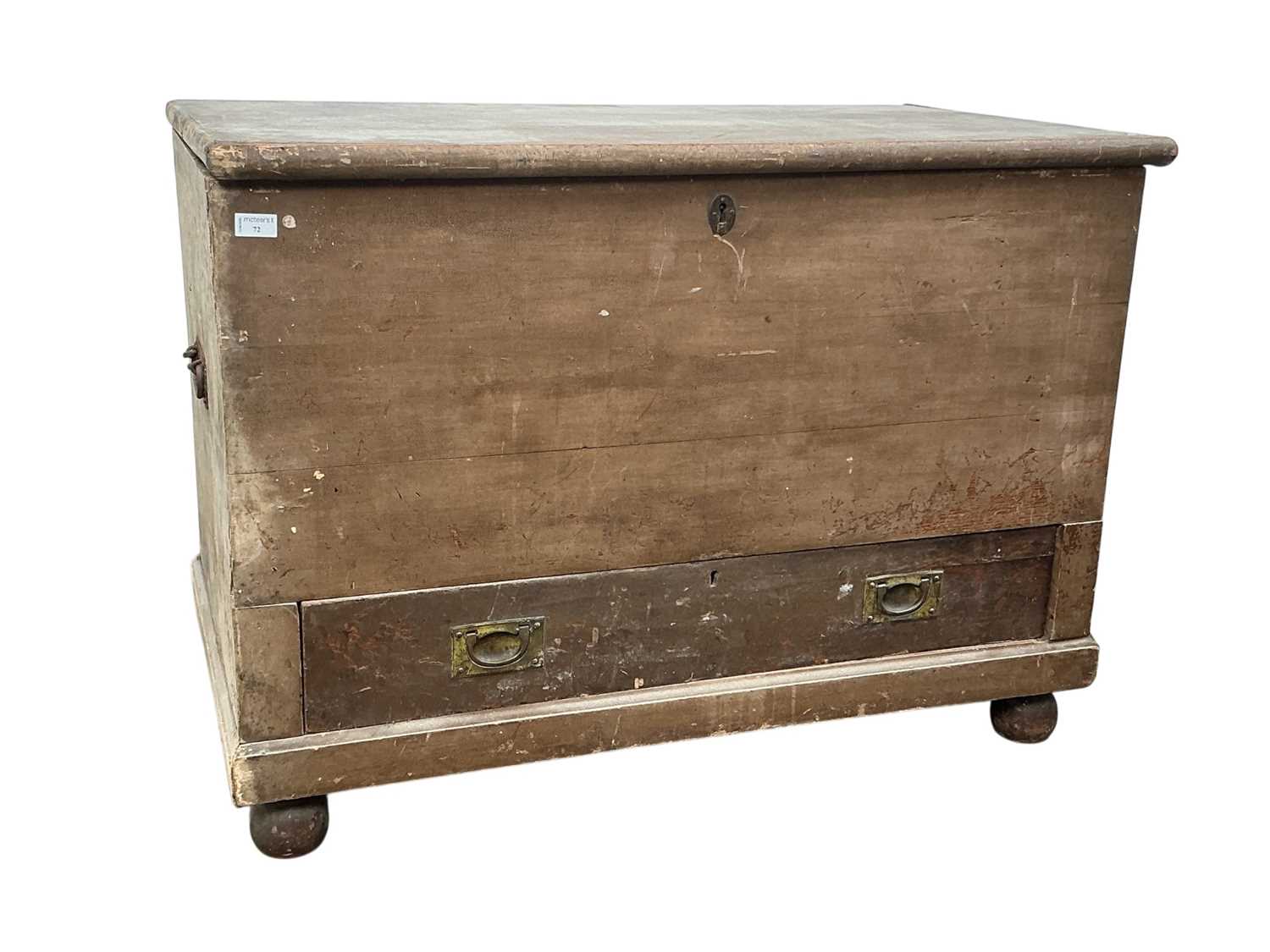 Lot 72 - PINE MEAL CHEST