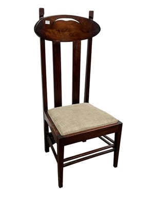 Lot 76 - MACKINTOSH 'ARGYLE' STYLE HIGH BACK DINING CHAIR