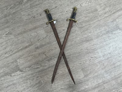 Lot 82 - PAIR OF FRENCH BAYONETS