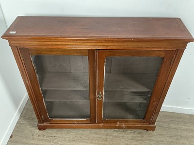 Lot 83 - EDWARDIAN MAHOGANY INLAID BOOKCASE