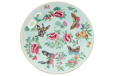 Lot 838 - GROUP OF ELEVEN CHINESE CELADON PLATES